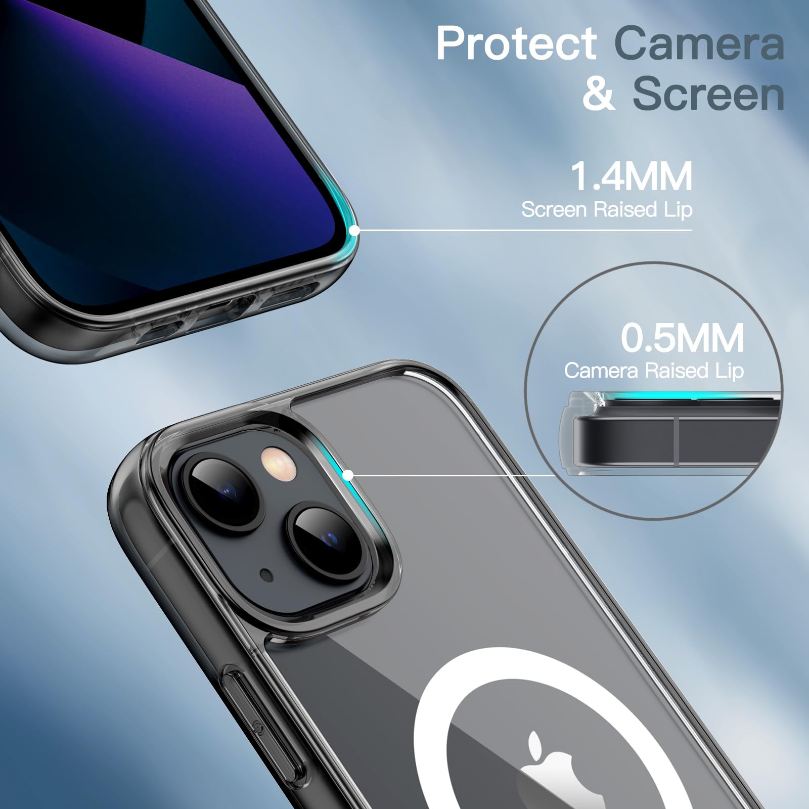 Amazon.co.jp: JETech iPhone 13 mini用 マグネットケース (ブラック