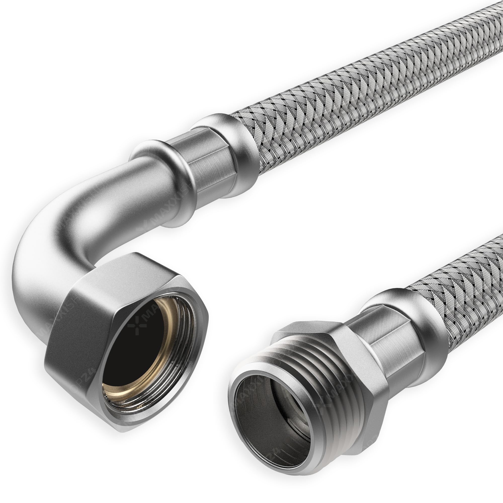 AWM Acero Inoxidable Flex Manguera 1/2, 3/4, 1 pulgadas Sani-Flex – Tubo de conexión, sanitaria Casa de agua