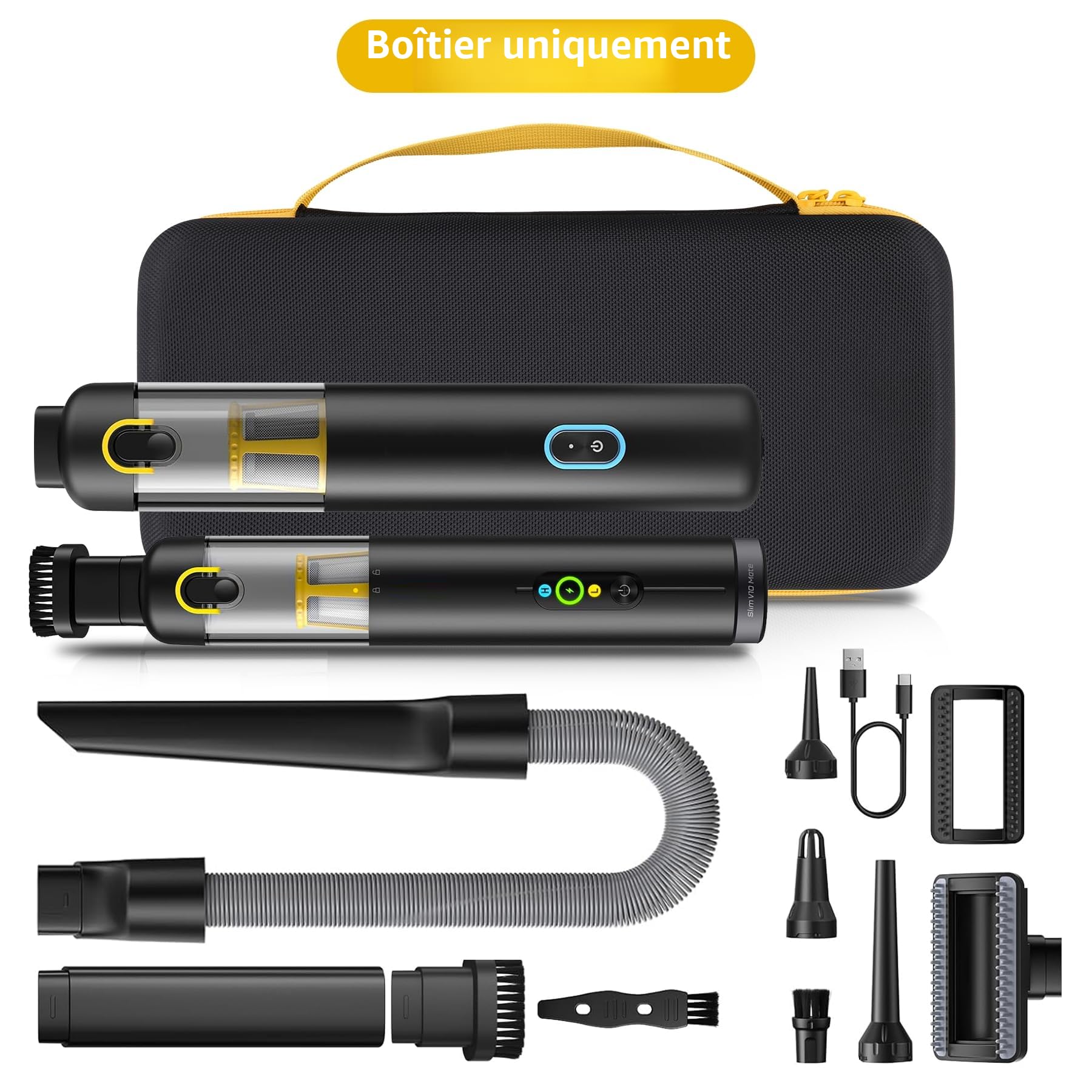 Aenllosi Coque pour Fanttik Slim V8 Apex/Mate & V10 Apex/Mate, Noir | Coque Rigide Protectrice, Protection Antichoc et Anti-Poussière, Extérieur Résistant aux Éclaboussures, Étui Seul