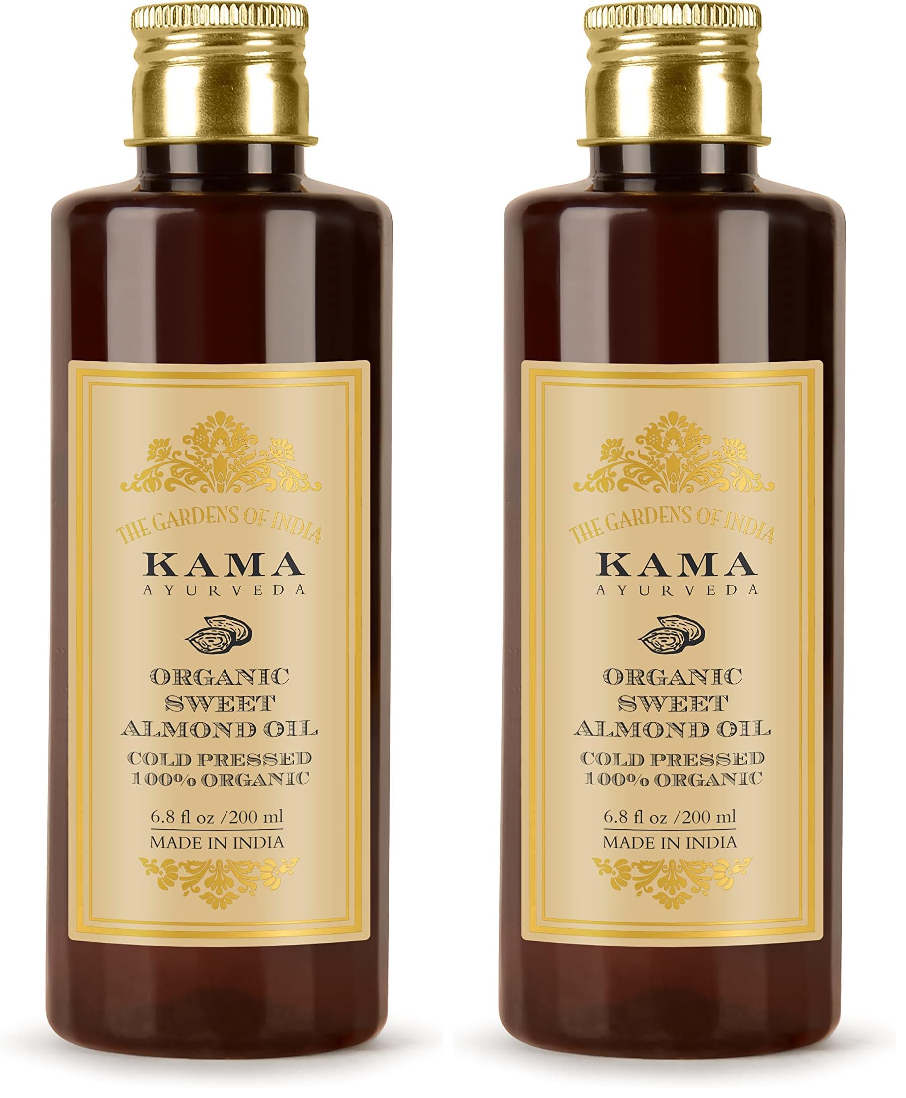 Kama Ayurveda Organic Sweet Almond Oil, 200ml (Pack of 2)-picture-27