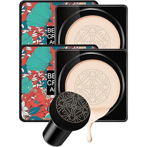 Miniatura 1 de Air Cushion CC - Base de maquillaje de cabeza de hongo, crema BB hidratante de larga duración, corrector mate, base de maquillaje brillante de larga
