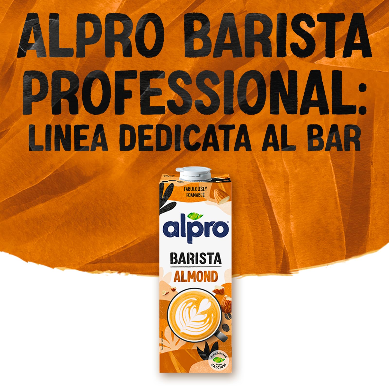 ALPRO BARISTA PROFESSIONAL, Bevanda alla MANDORLA, Naturalmente Senza Lattosio, per Deliziose Creazioni da Bar 100% vegetale - 8 confezioni x 1 Litro
