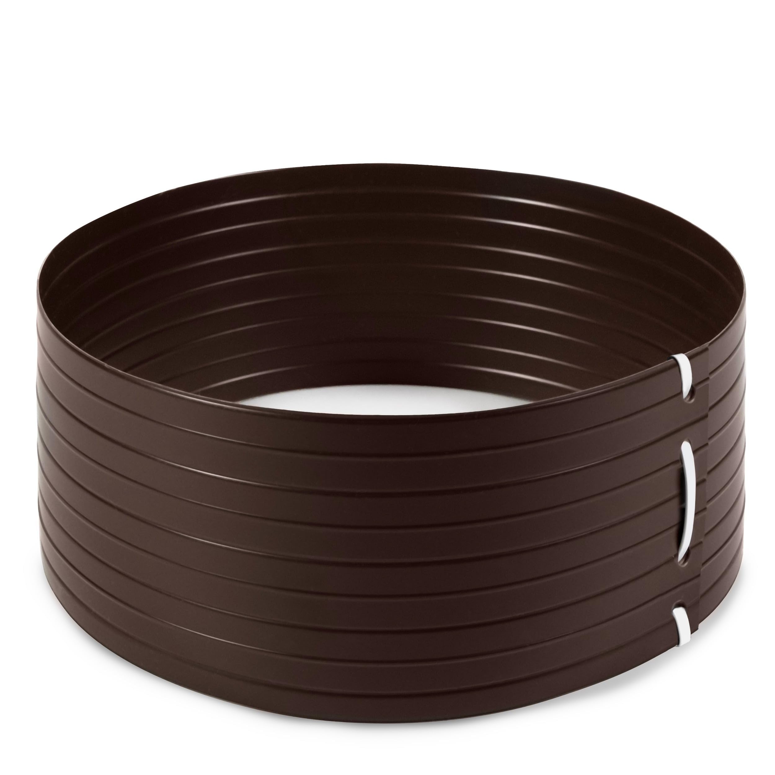 Quest Bewässerungsring PVC UV-beständig für Pflanzen & - Braun, 160 cm | Wiederverwendbarer Gießring für Sträucher, Gemüse & junge Obstbäume, gezielte Bewässerung, spart Wasser im Garten