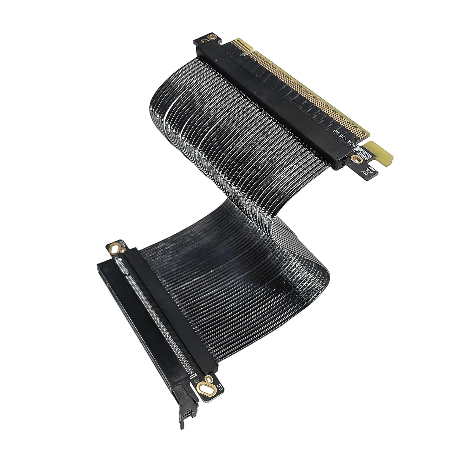 Câble D'extension GPU Slimly PCIe5.0 X16 Configurations De Direction Parallèle À 180 Degrés Transmission De Données À Vitesse Adaptateurs D'extension GPU
