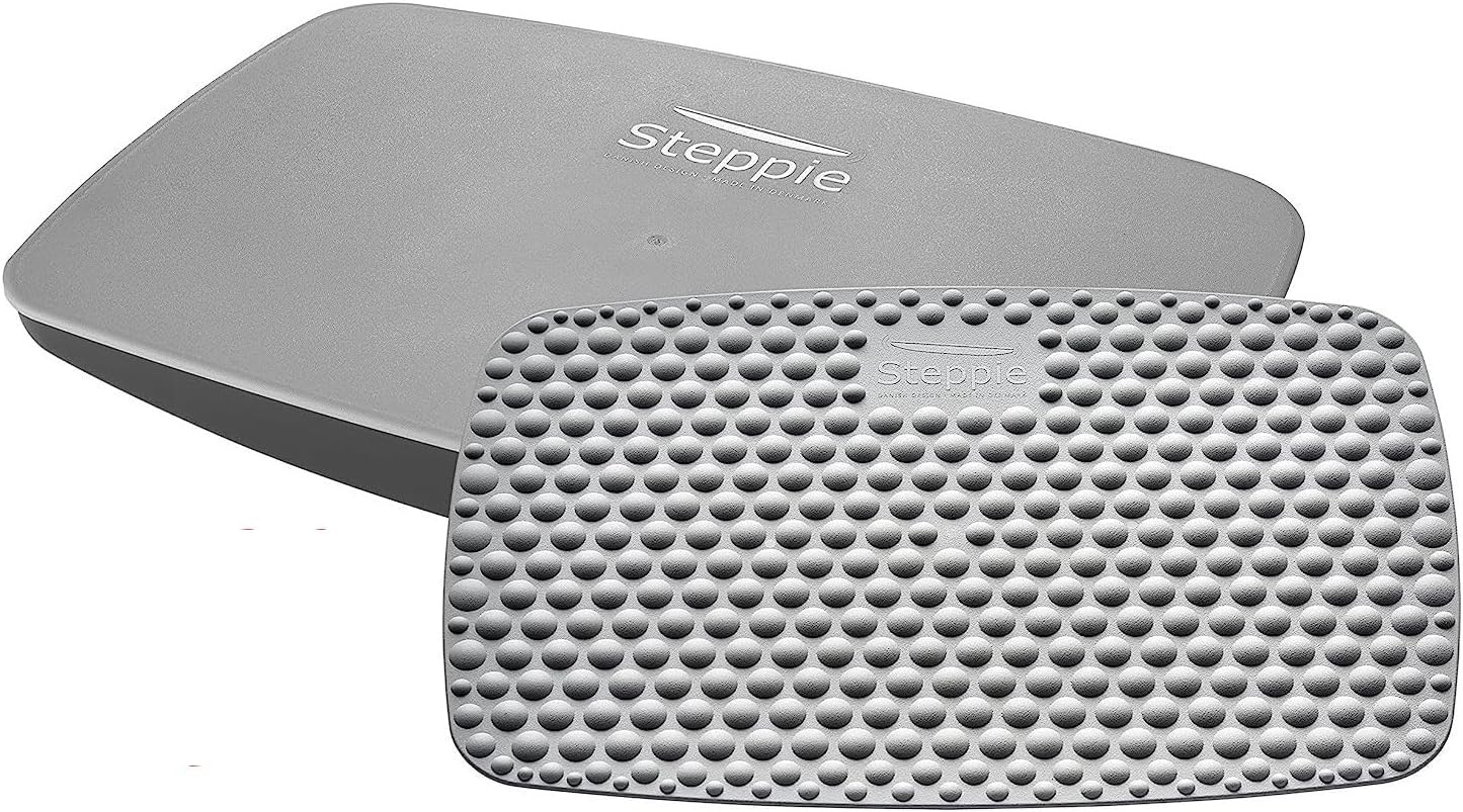 Victor Steppie Balance Board (ST570) and Steppie Soft Top Reflexology Mat (ST590). Pair Together for Full Benefits. Perfect for Standing Desk Users to Relieve Stress of prolonged Standing