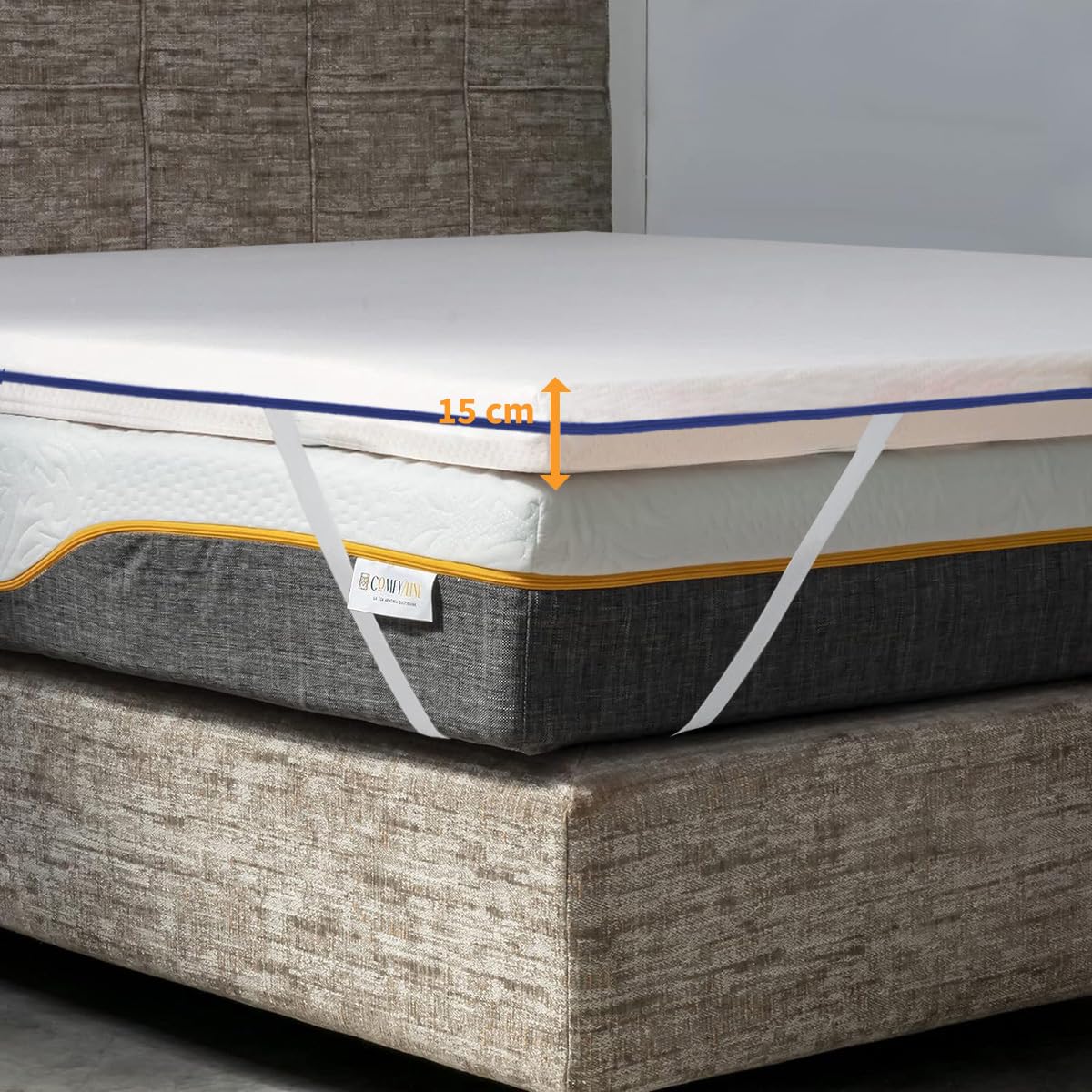 Comfy Line Topper Rigido 160x200 Matrimoniale Ortopedico H15 Zone
