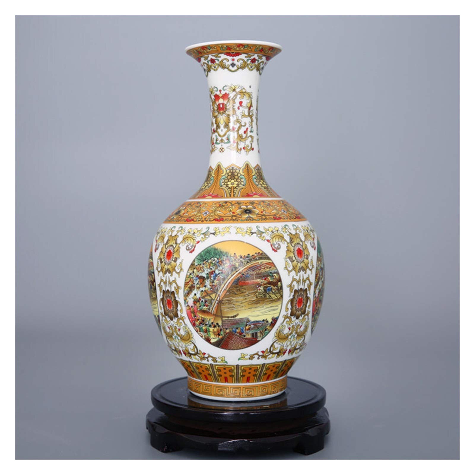 Wazony Chińskie Ceramiczne Figurki Wazonowe Qingming Shanghetu Do Domu, Salonu, Dekoracji, Rzemiosła, Akcesoriów Biurowych, Wazonów Do Dekoracji