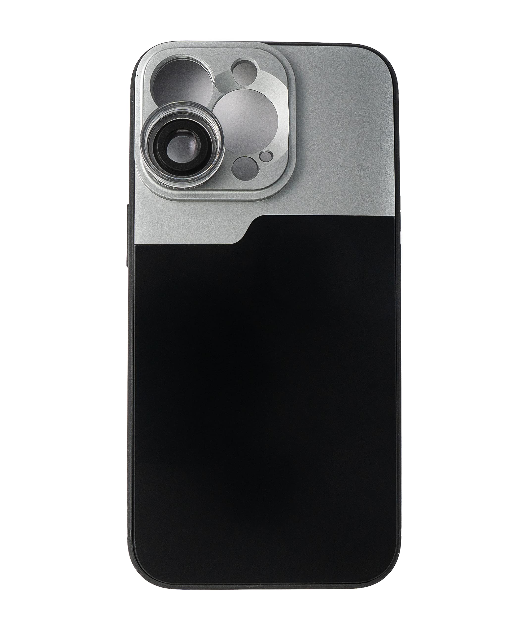 SYSTEM-S Lente Macro 2.8X HD Filtro con Funda en Negro para iPhone 13 Pro