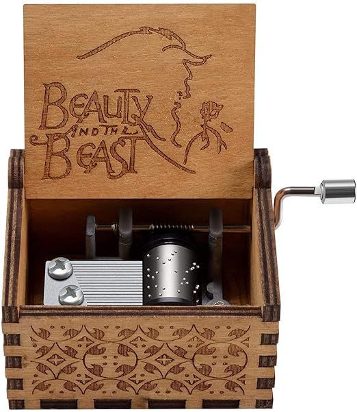 Buy Caaju Beauty and The Beast Music Box Hand Crank Musical Box Beauty