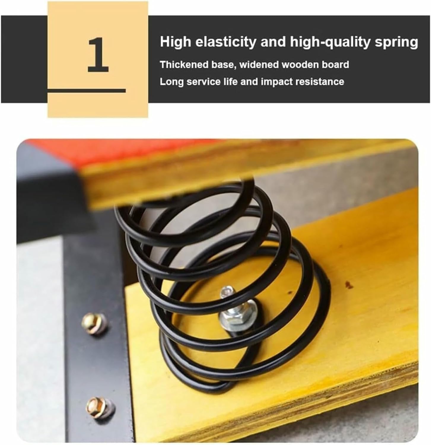 Gymnastics Vault Springboard, Spring Board Sport Equipment with 2 Springs