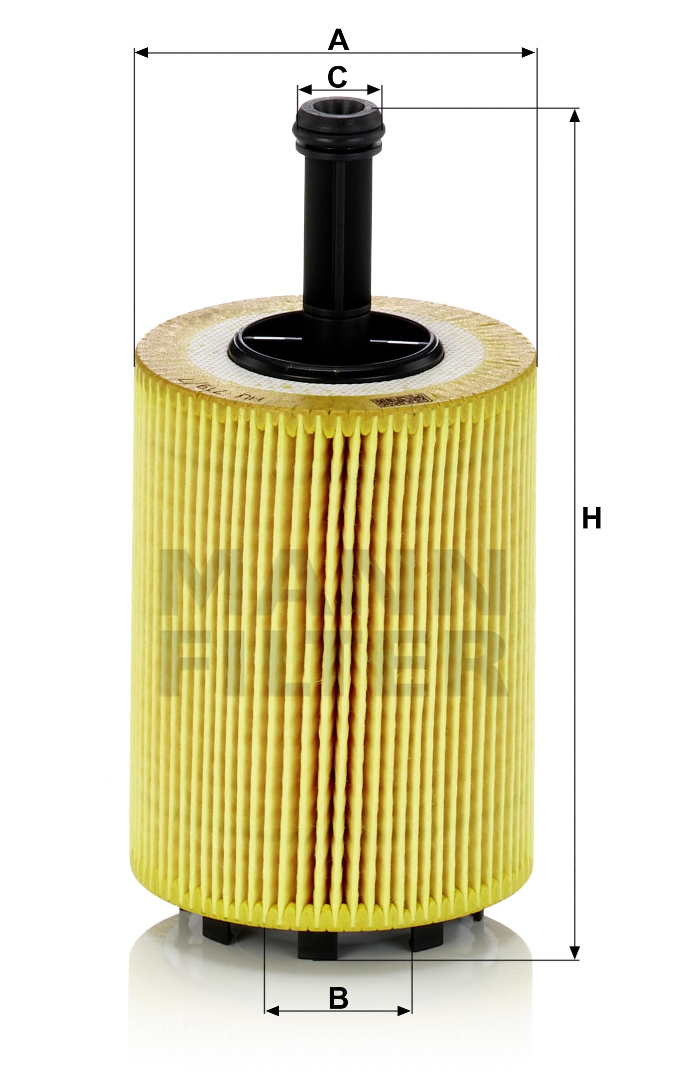 MANN-FILTER W 6019 Filtro Olio Auto - Qualità Primo Equipaggiamento, Dimensioni 68x54x62 Mm, Protezione Motore