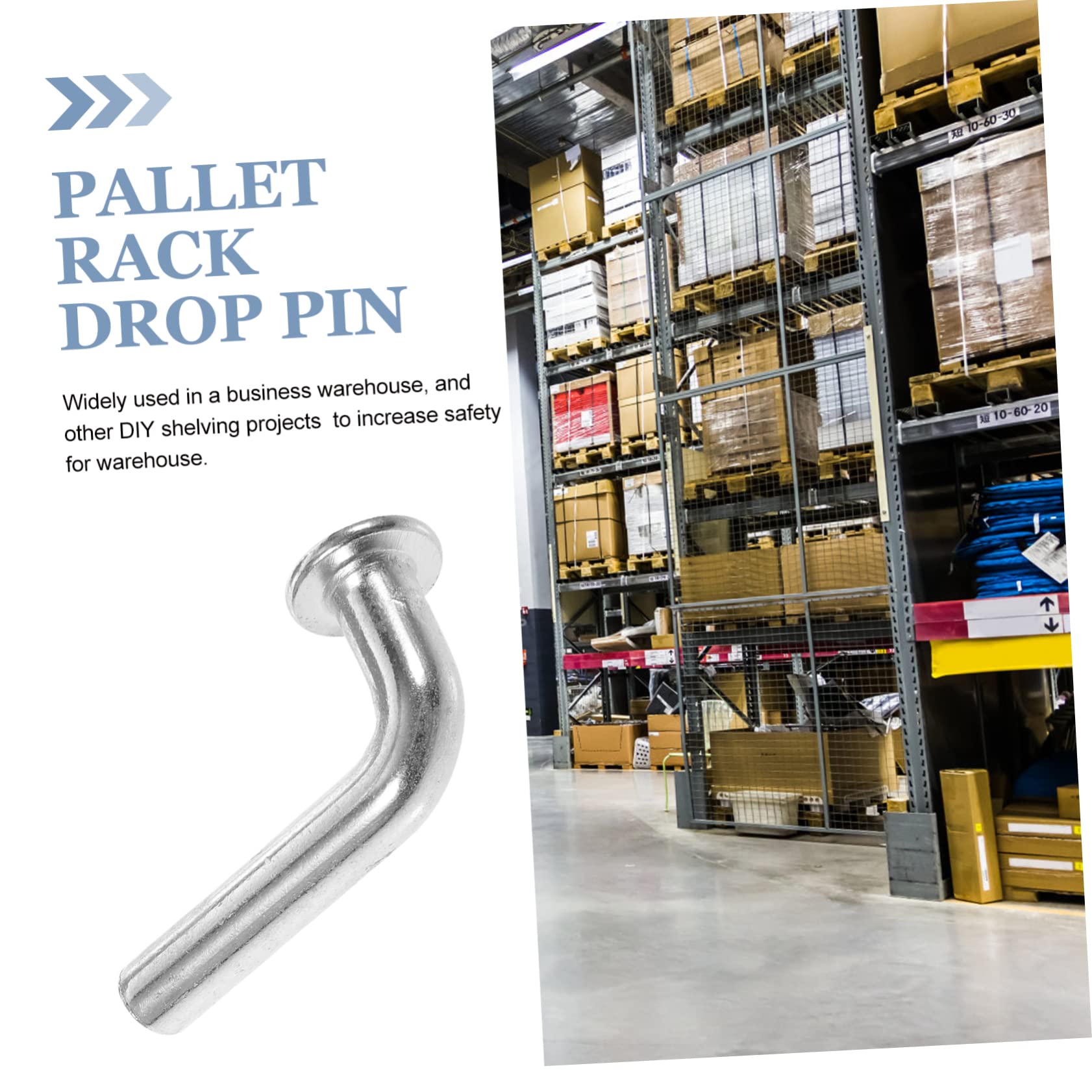 SOLUSTRE 100pcs Heavy Duty Pallet Rack Safety Plated Locking Bolts for Warehouse DIY Shelving Projects for Used Racking Systems