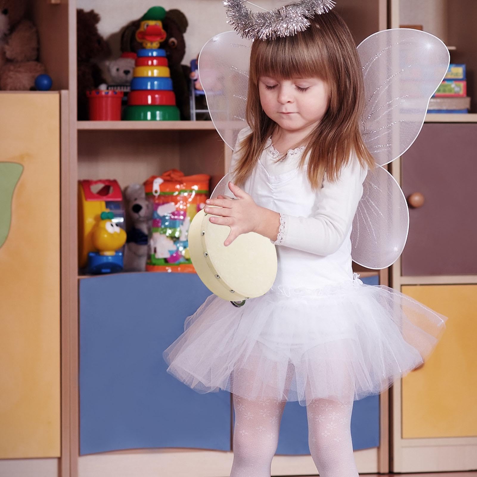 Tamburo A Mano Con Martello In Legno – Strumento Musicale A Telaio Per Bambini, Principianti E Adulti, Ideale Per Festeggiare