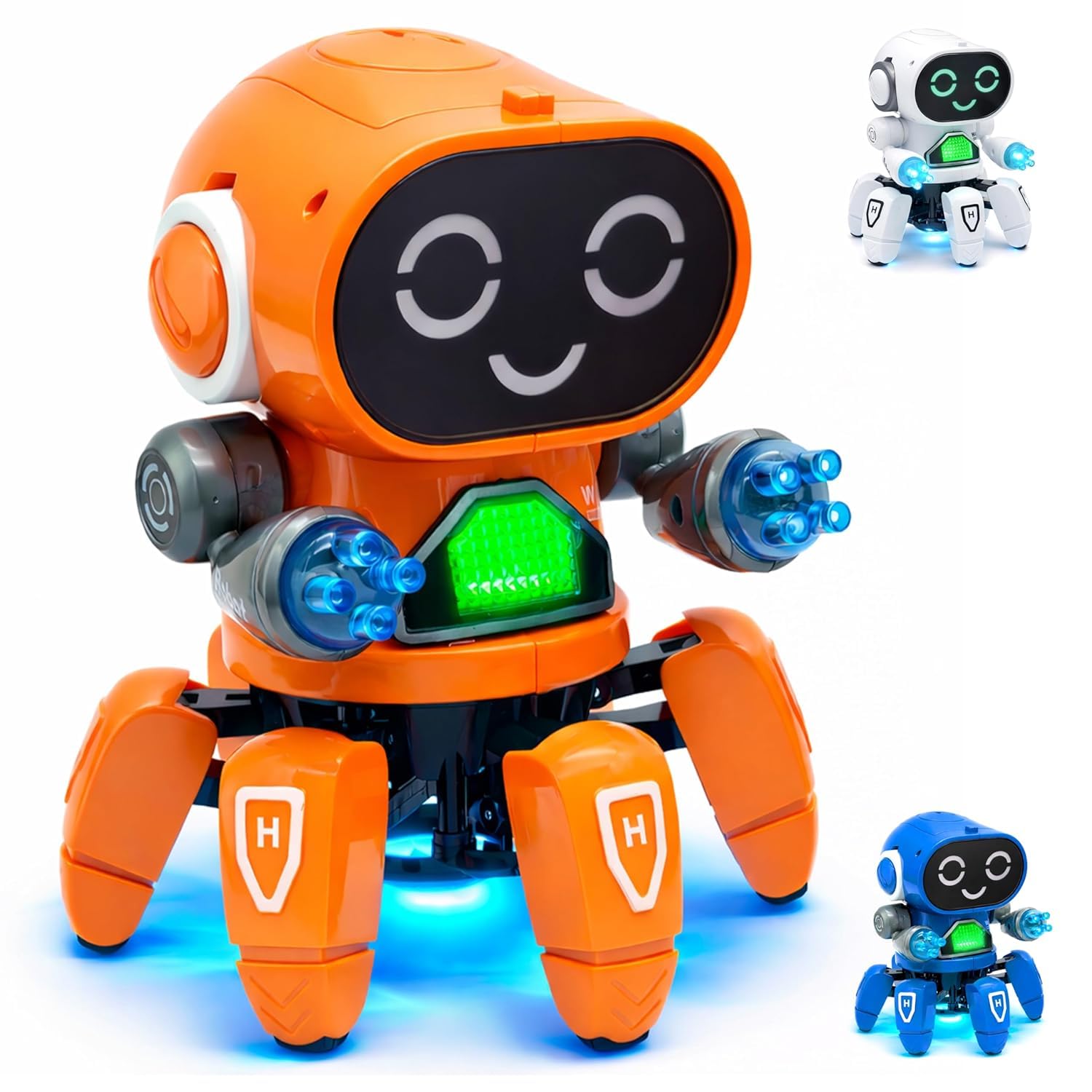 Toyshine Bot Robot Pioneer | Colorful Lights and Music | All Direction Movement | Dancing Robot Toys for Boys and Girls | White Color-image-29
