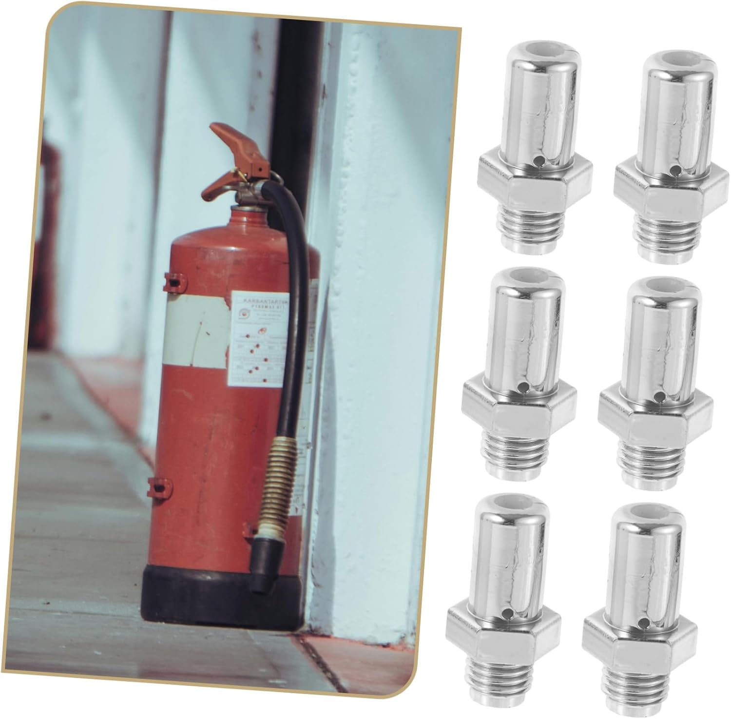 6pcs Water-based Nozzles Replacement for Fire Extinguishers Wide Nozzles for and Commercial Use