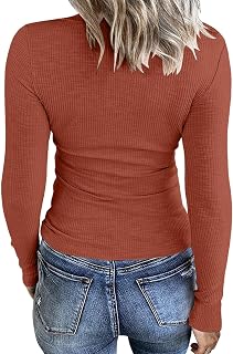 Camiseta de manga larga para mujer con estampado acanalado, parte superior que realza la figura, camiseta informal, camiseta básica estrecha, ropa de verano para mujer