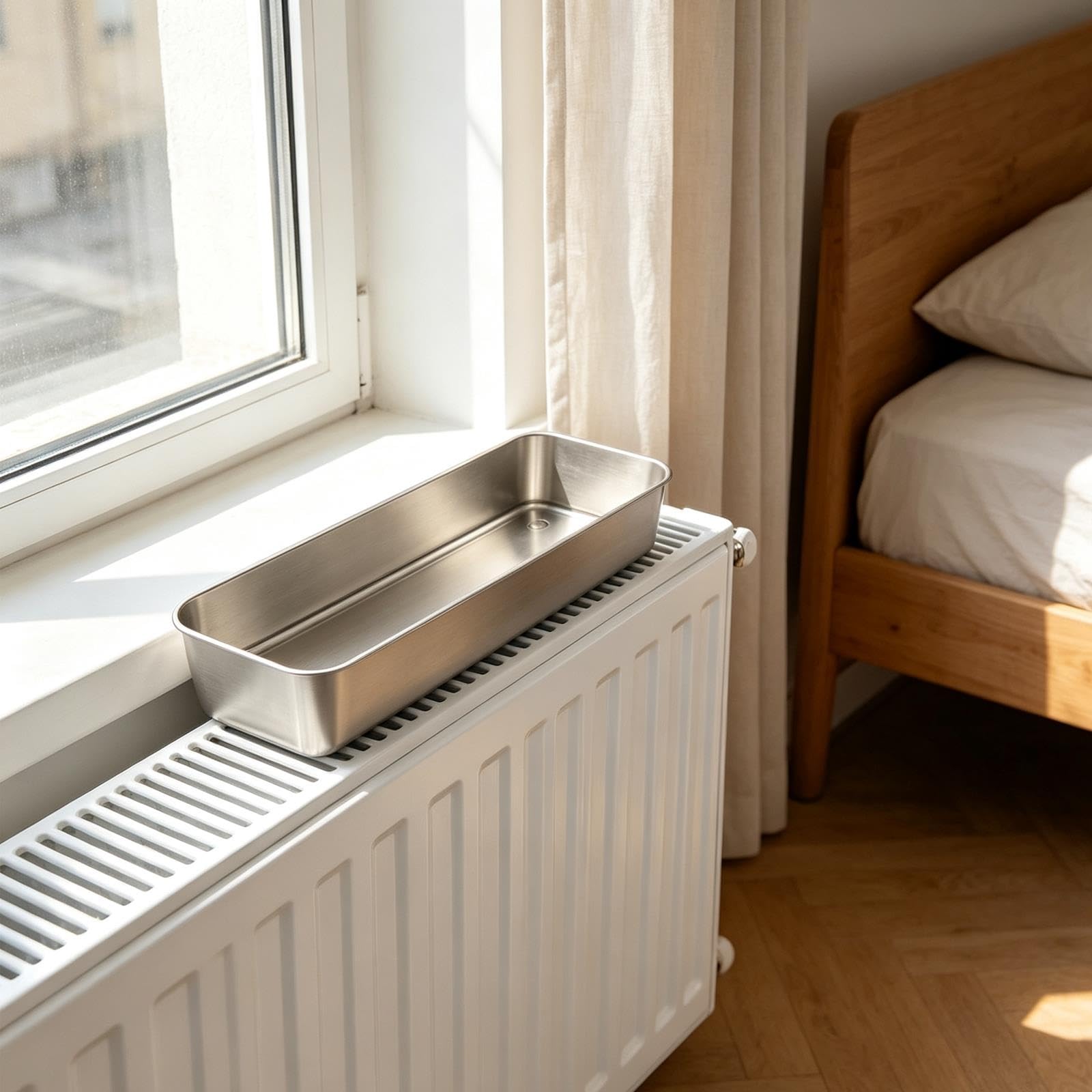 Humidificateur Radiateur en Acier Inoxydable 304, Humidificateur D'air