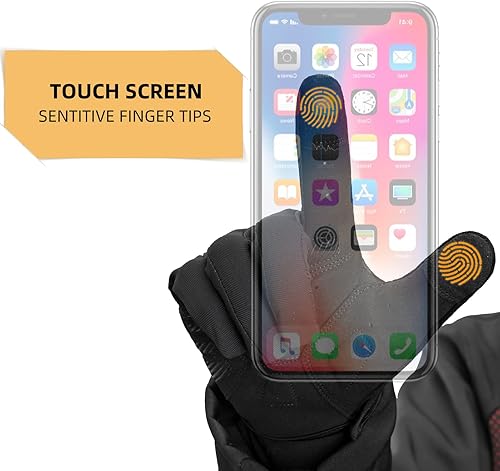 Miniatura 3 de ROCKBROS Guantes de bicicleta de montaña para hombre, antideslizantes, transpirables, guantes de ciclismo de dedo completo para deportes al aire