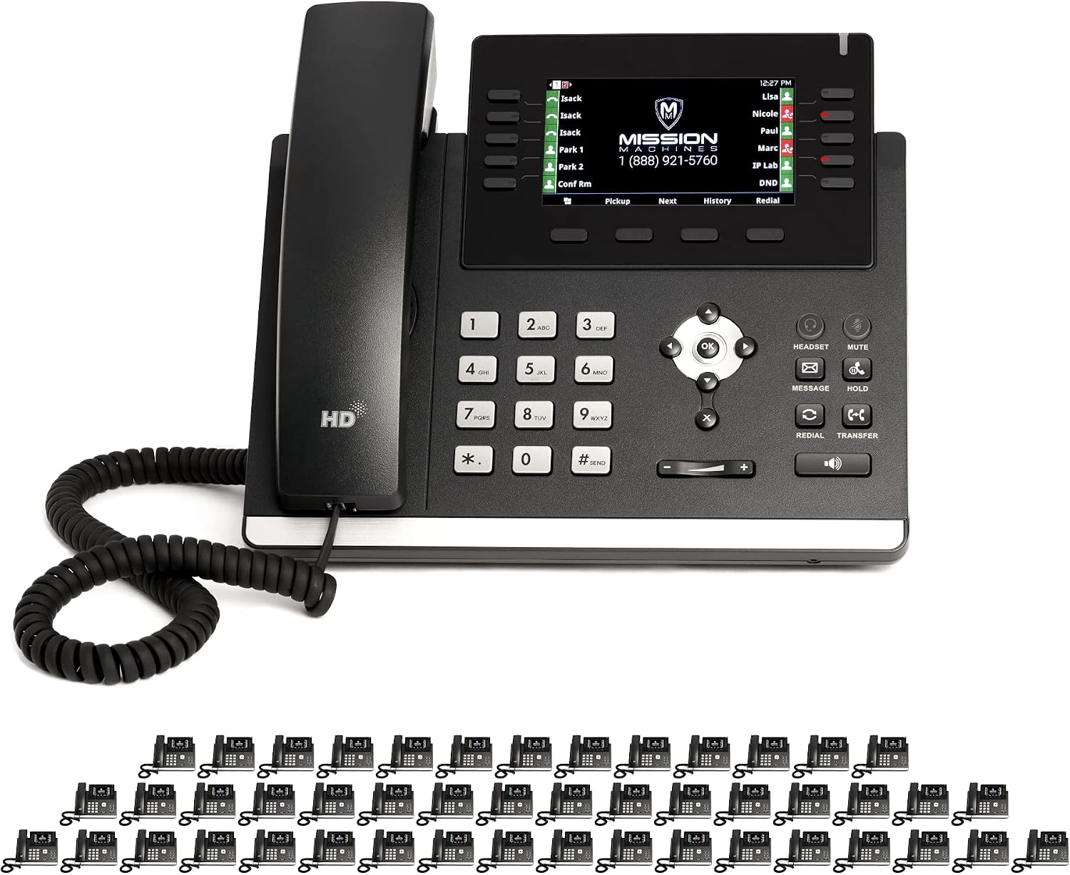 Z-Cloud Phone System by Mission Machines: Professional Pack - Auto Attendant/Voicemail, Cell & Remote Phone Extensions, Call Recording & Mission Machines Phone Service for 3 Months (12 Phone Bundle)