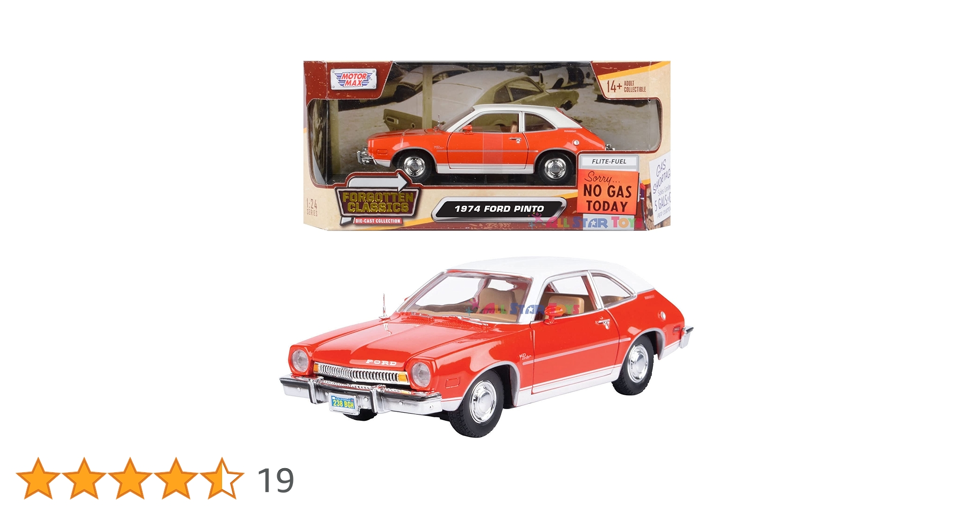 Amazon.co.jp: Motormax 1974 フォード ピント 1:24スケール ダイ