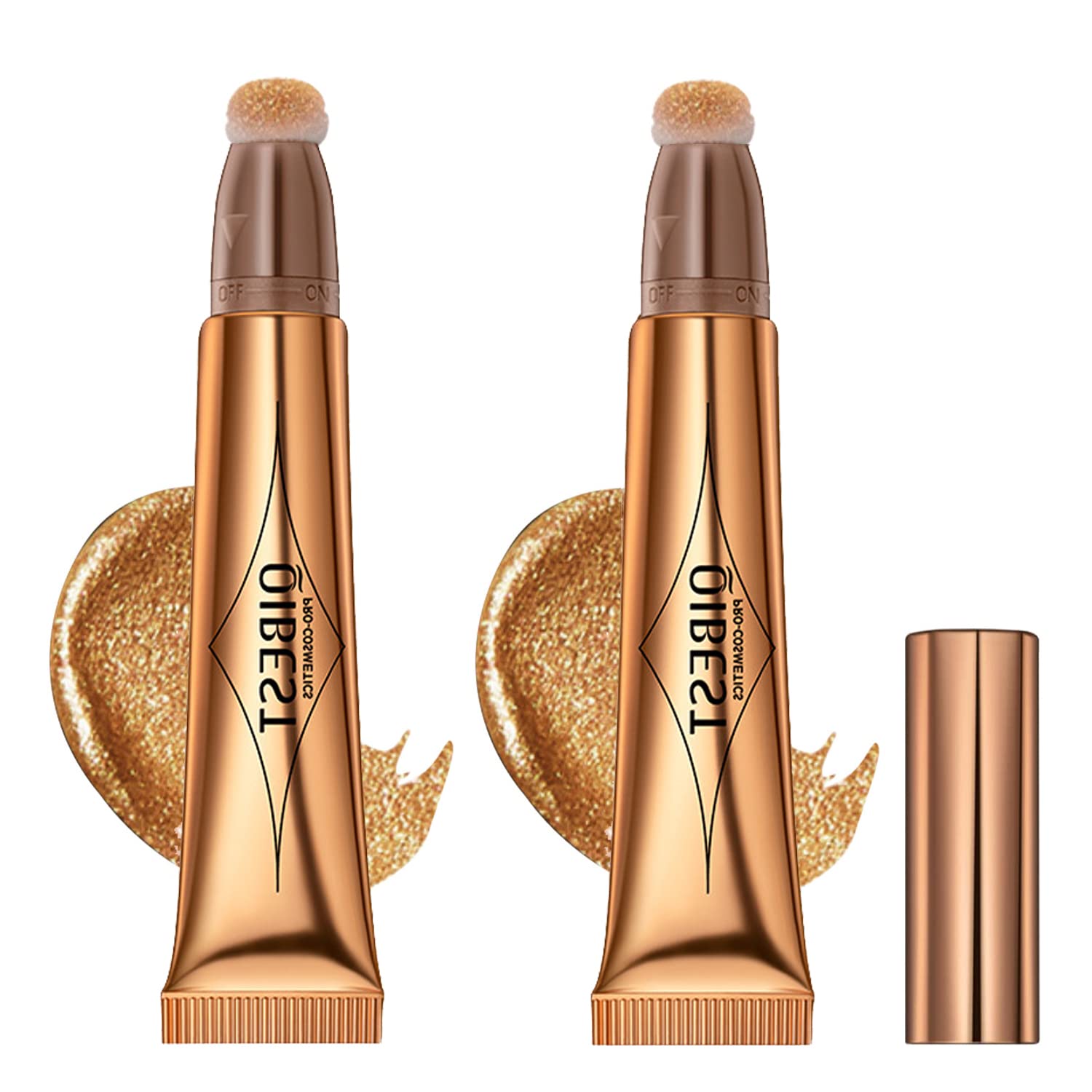 2Pcs Liquid Highlighter Beauty Wand,Highlight Bronzer