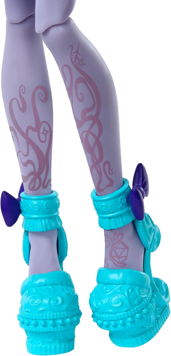 Monster High Fearbook Twyla Doll and Accessories Set with Game Club Theme Including Varsity Jacket, Yearbook, Board Game and Cookies