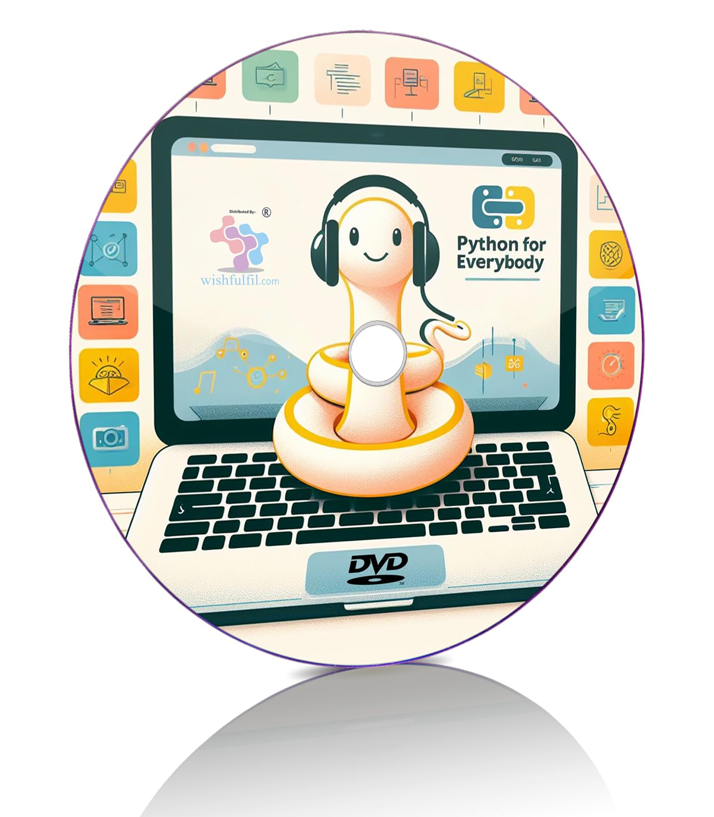 Wishfulfil Python for Everybody English Video Course DVD - Learn Python for All Skill Levels