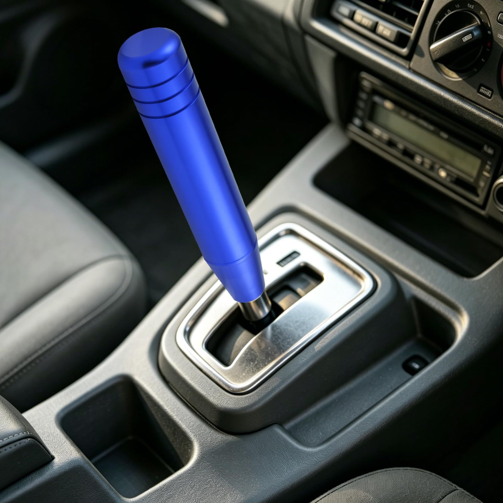 Abfer Tall Shift Knob Car Long Shifting Head Replace Weighted Gear Stick Shifter Knob Extension Fit Most Manual Automatic Transmission Vehicle, Blue : Automotive