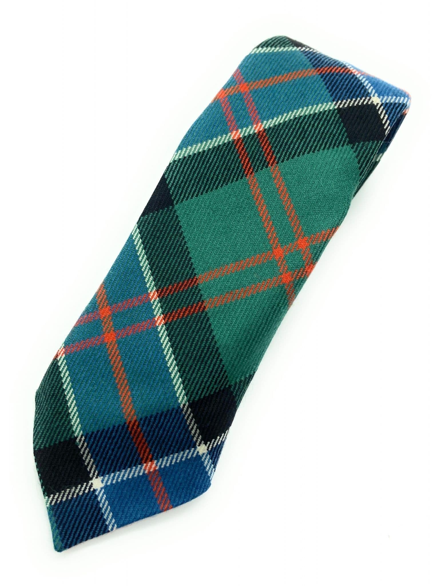 Scottish Essence Sinclair Hunting Ancient Pure Wool Scottish Tartan Necktie Available In Various Tartans - Made In Scotland (Sinclair Hunting Ancient)