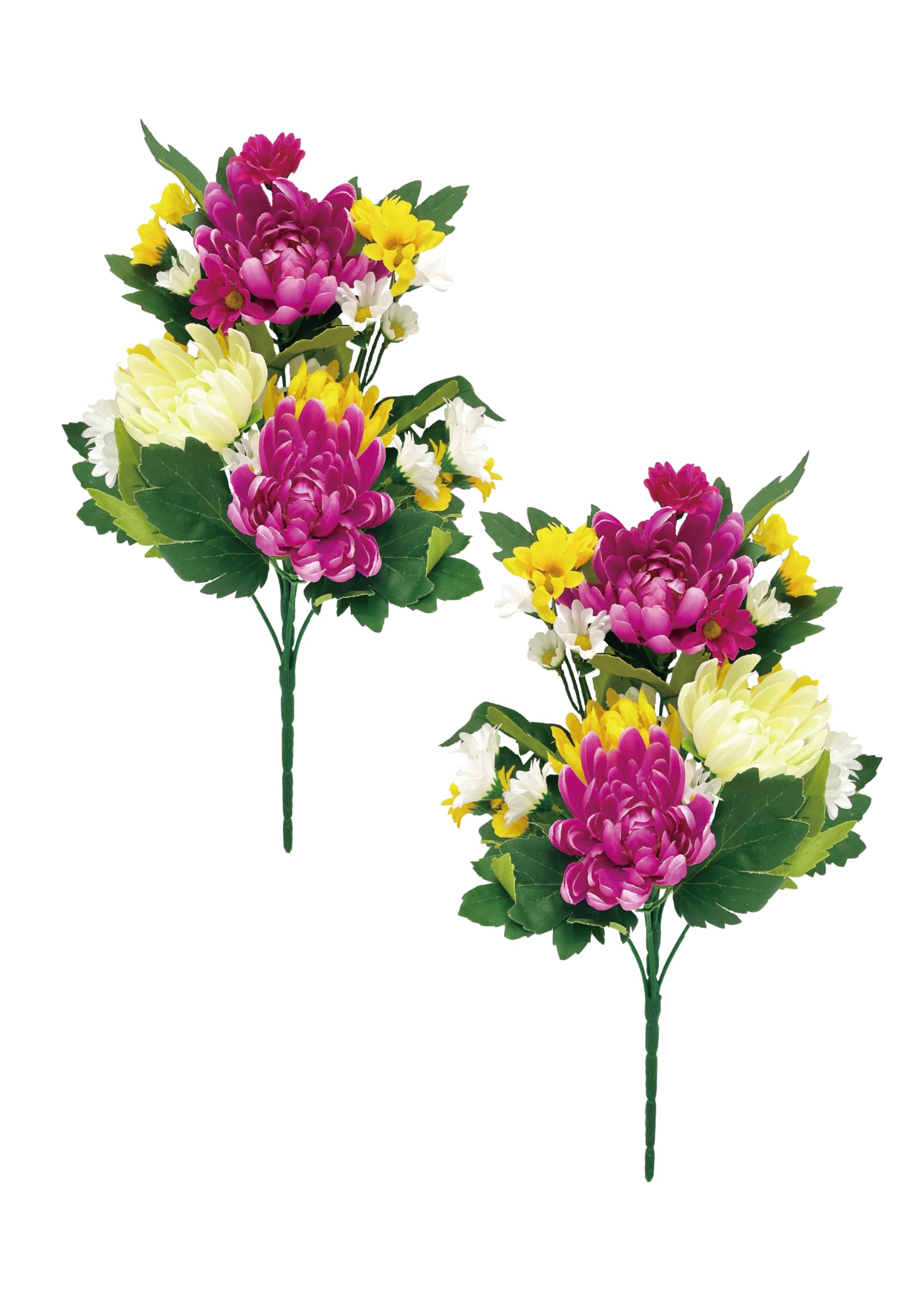 仏花一対 左右対称 ドーム型 プリザーブドフラワーアレンジ 菊をベース