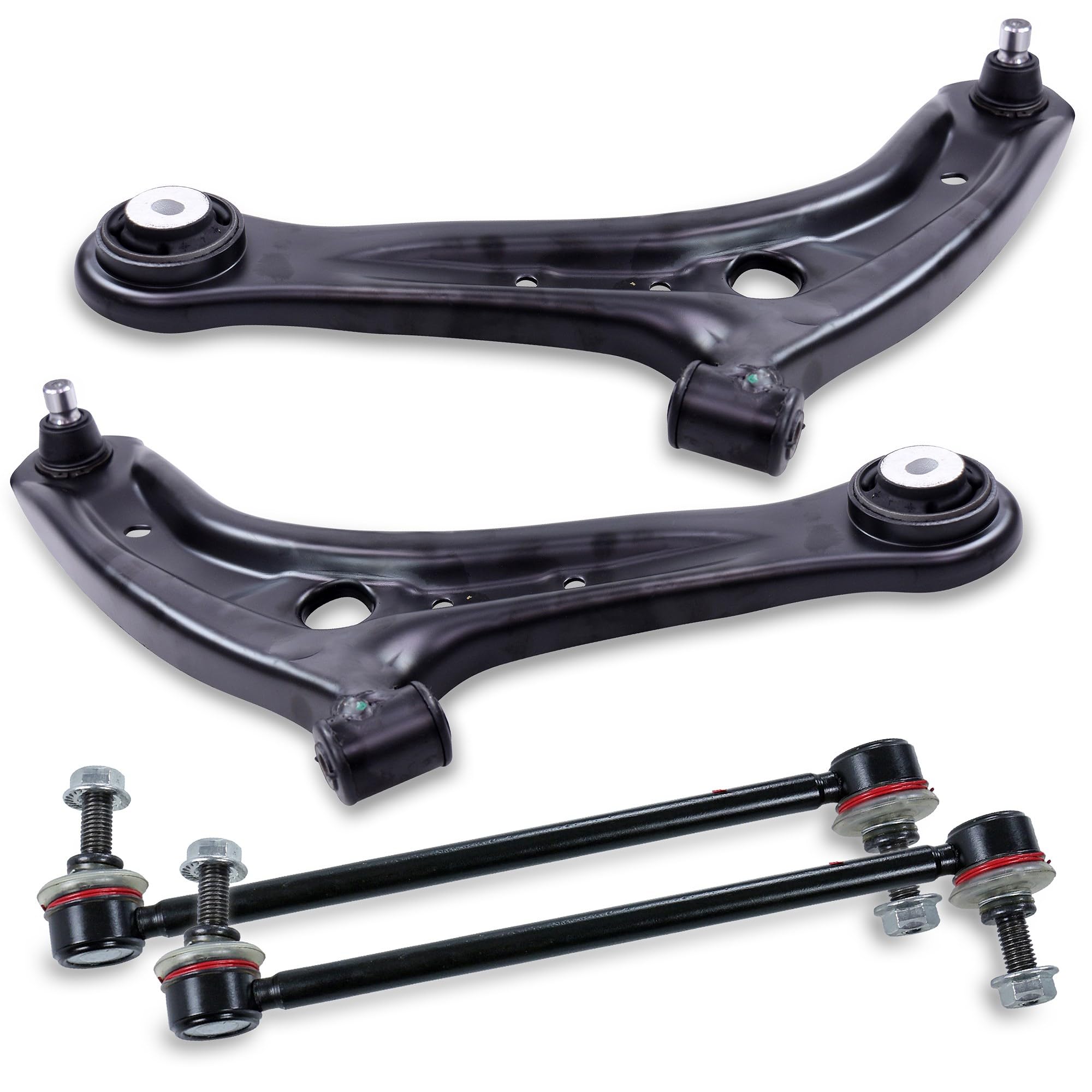 Kit Bras De Suspension Avant + Barres De Liaison Pour Ford Fiesta Mk6 Et Mazda 2 - 2 Pièces Gauche/droite