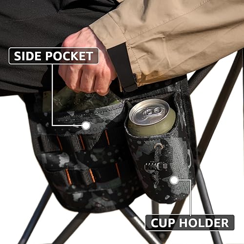 Miniatura 6 de X Strike Sillas de pesca con soporte para caña de pescar al aire libre plegable