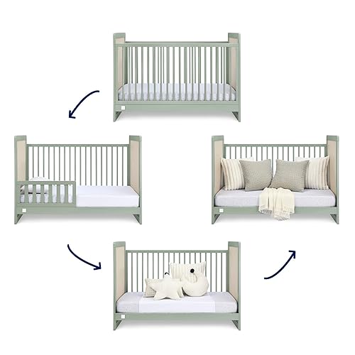 Miniatura 7 de babyGap by Delta Children Liam - Cuna convertible 4 en 1, certificado Greenguard Gold, verde salvianatural