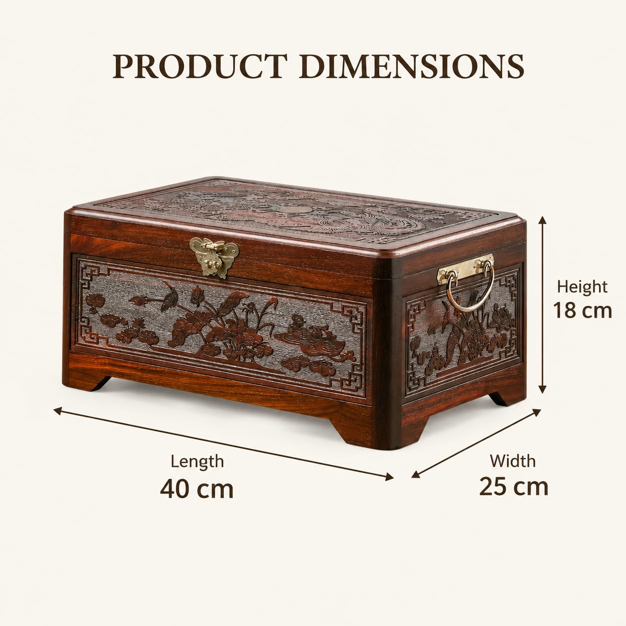 Wooden Jewelry Box Organizador para Anillos, Collares y Regalos