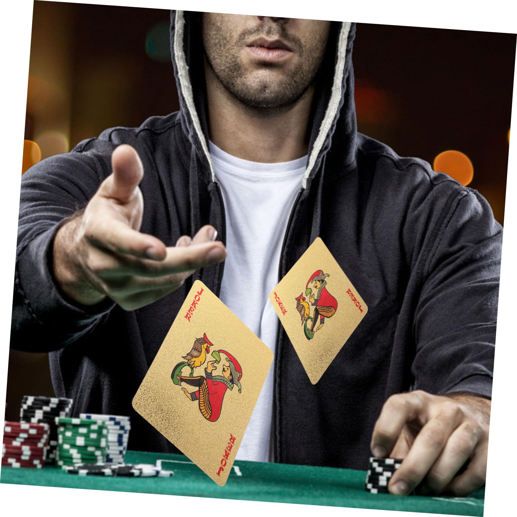 TOYANDONA 3pezzi Poker Pvc Impermeabili e Resistente Per Intrattenimento Assicurato
