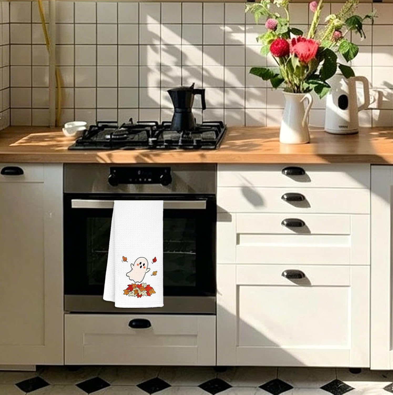Fall Kitchen Towels,Autumn Fall Hand Towels for Kitchen Bathroom