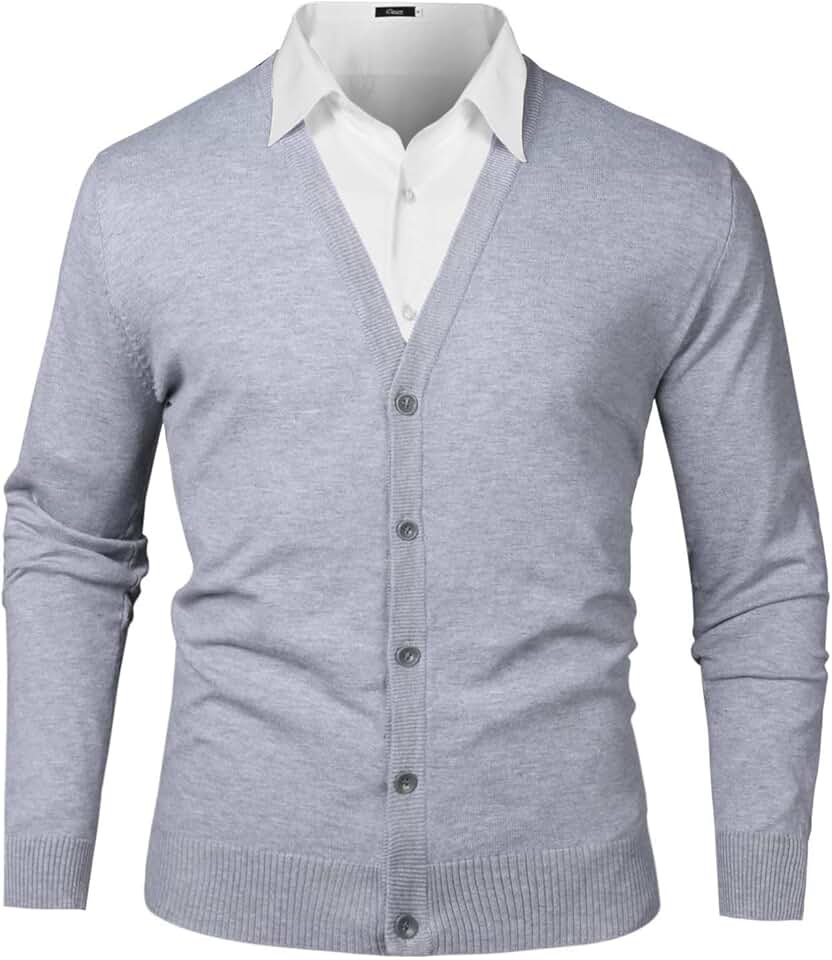 mens button down sweaters