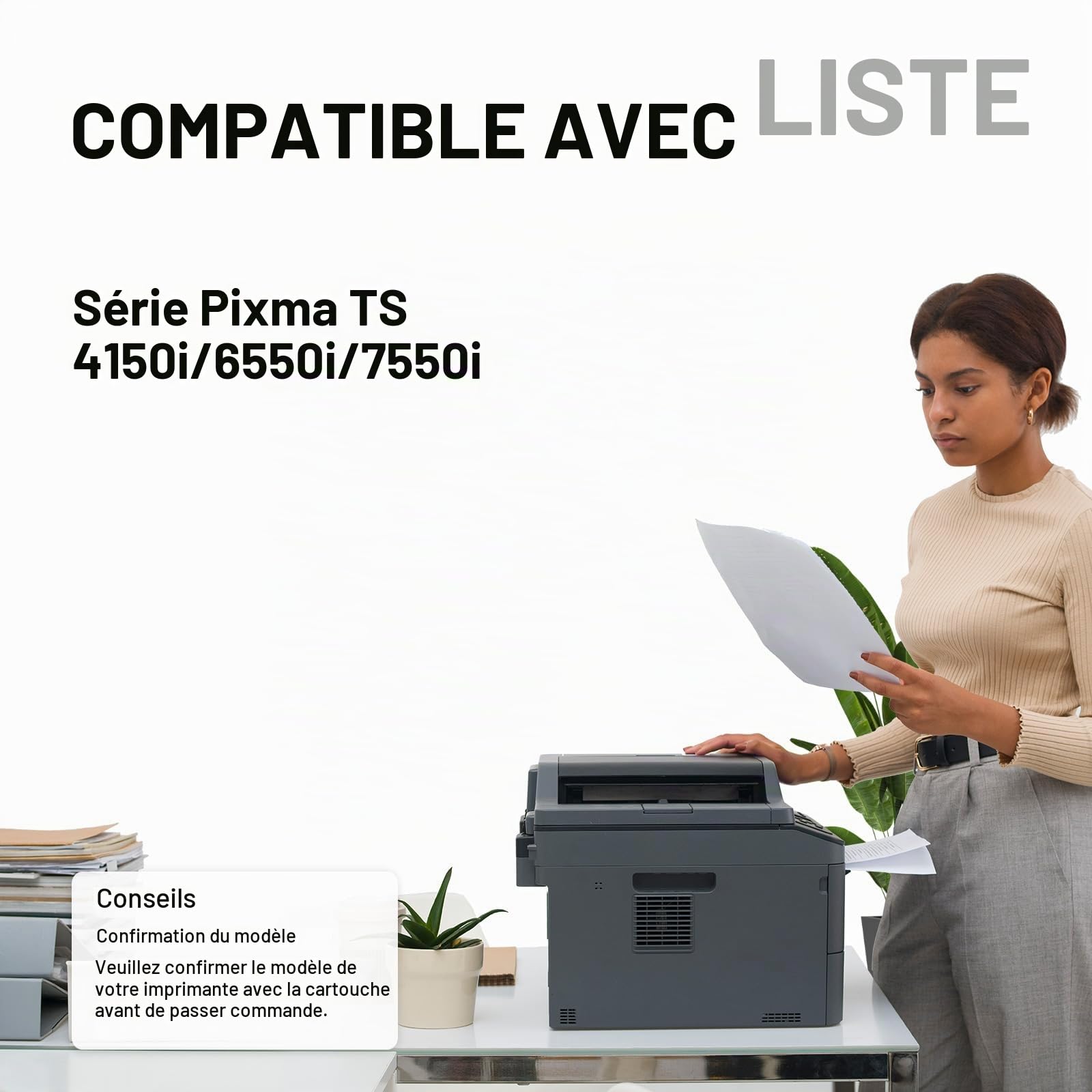 Cartouches d'encre PG-595XL Haute Capacité – Jusqu'à 1.360 Pages, Compatibles Canon 595, pour PIXMA TS4150i, TS6550i, TS7550i
