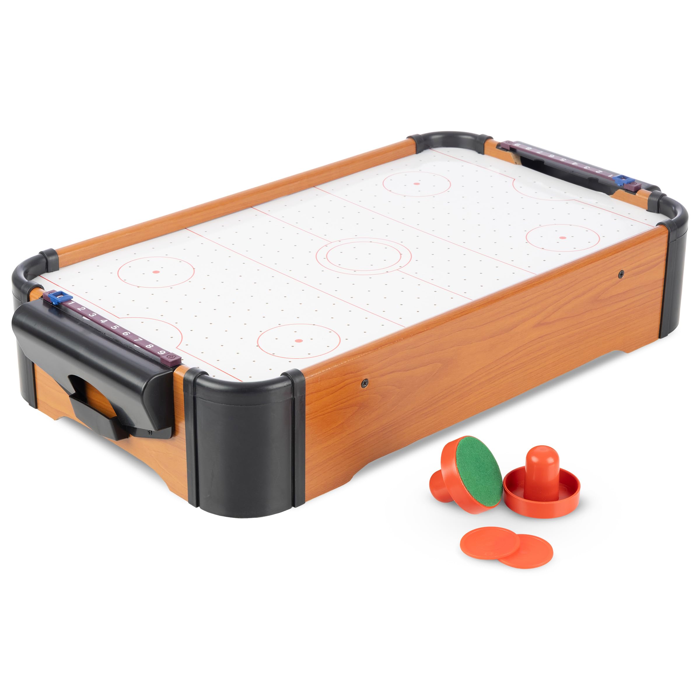 Air Hockey Table Mini Arcade Game - 22-Inch Tabletop Board Game for Girls and Boys, Battery-Operated, and Includes Puck and Paddles by Hey Play