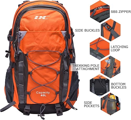 Miniatura 8 de Mochila Diamond Candy impermeable, para senderismo, paquete ligero de 10.57 galones, liviano, para campamento y viaje, unisex