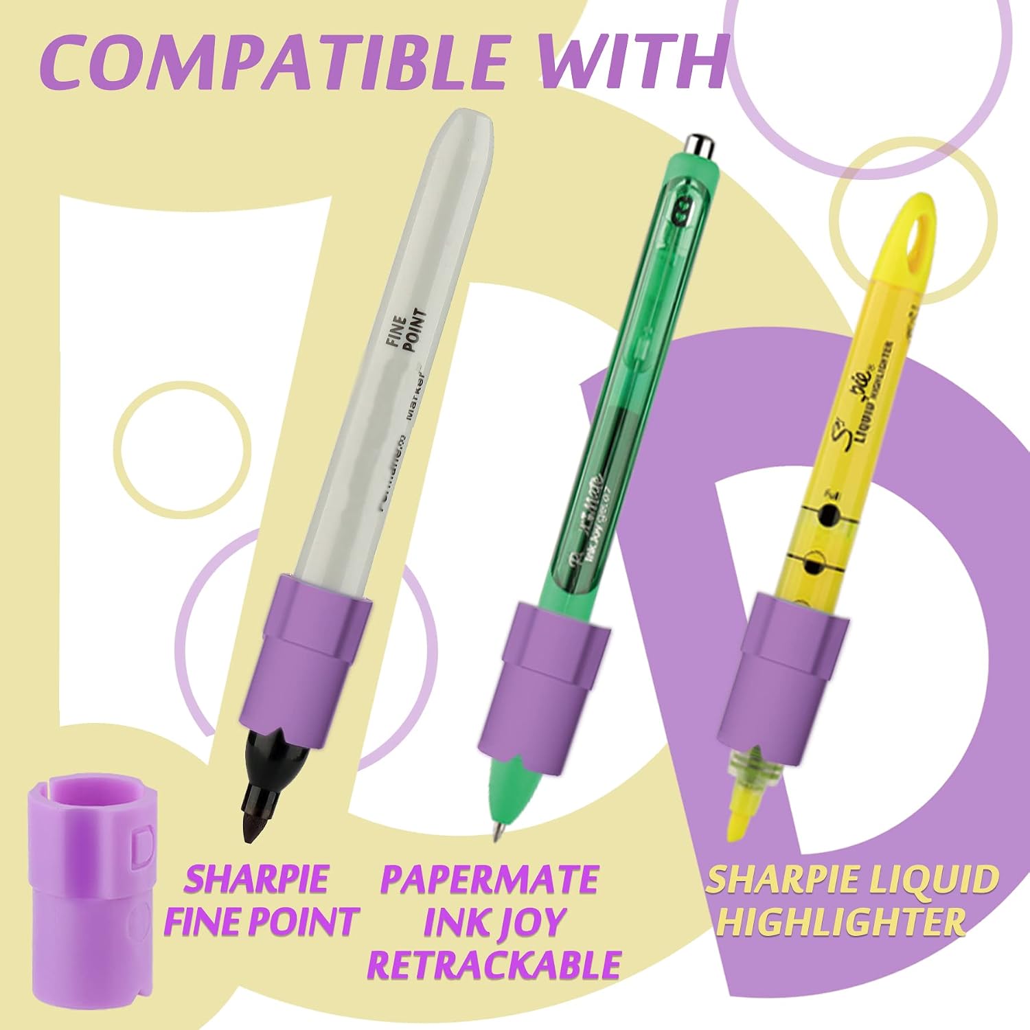 Pens Adapters for Cricut Explore 3 Air 2 Air Maker 3 Maker,Replace The Original Adapter,Compatible with Sharpie (Fine Point/Ultra Fine Point/Art/Paint/Liquid Highlighter) and Cricut Pens,10 Pack