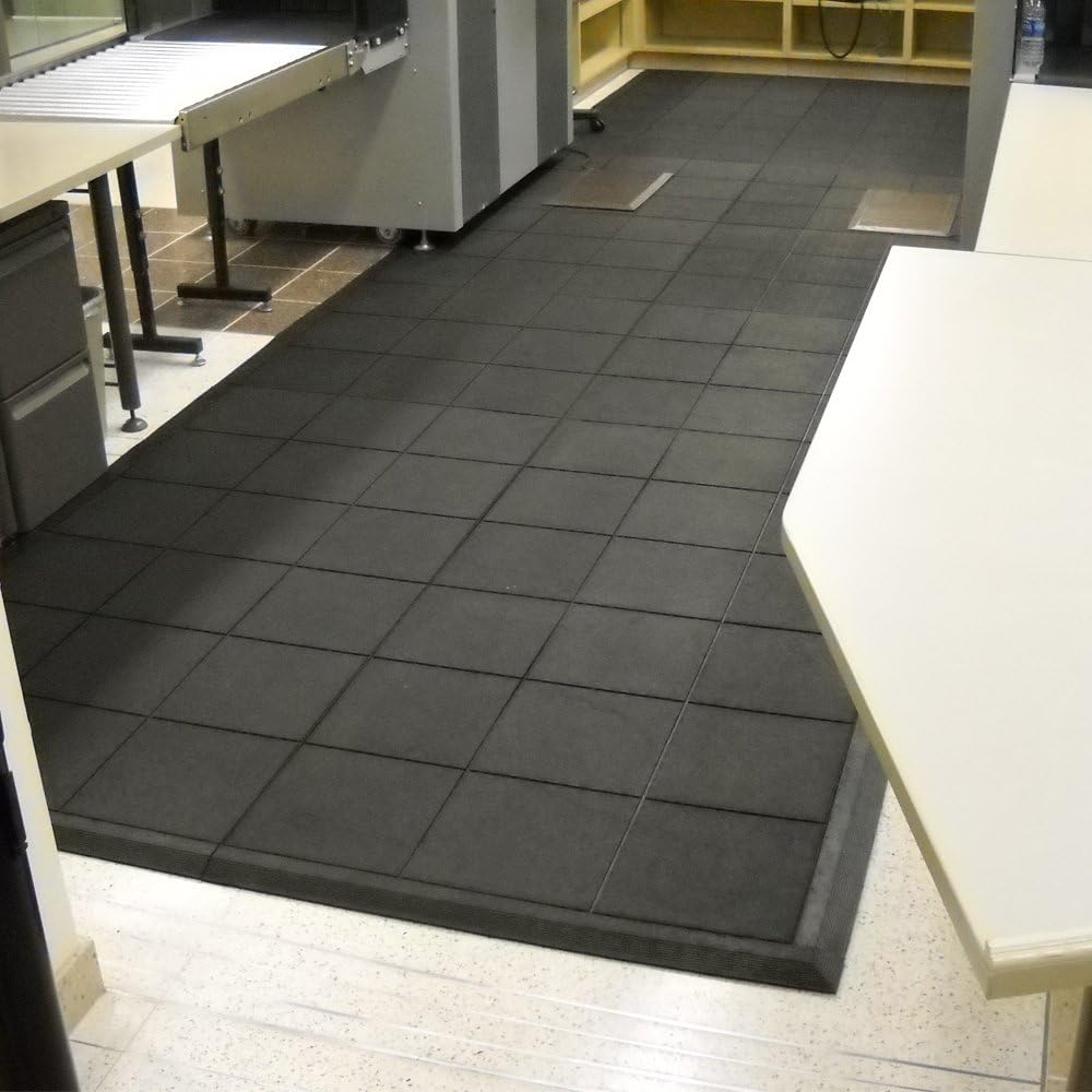Hоlіdау Dеаlѕ 🛒 Rubber-Cal Revolution Interlocking Rubber Floor Mat (2-Pack), Black, 5/8 x 36 x 36-Inch