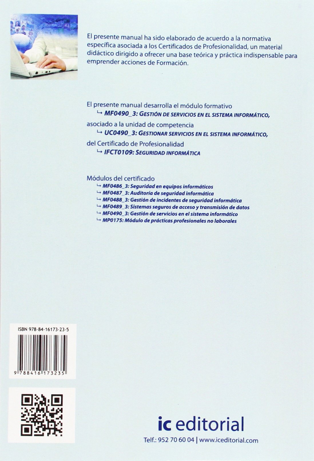 Gestión de servicios en el sistema informático : seguridad informática