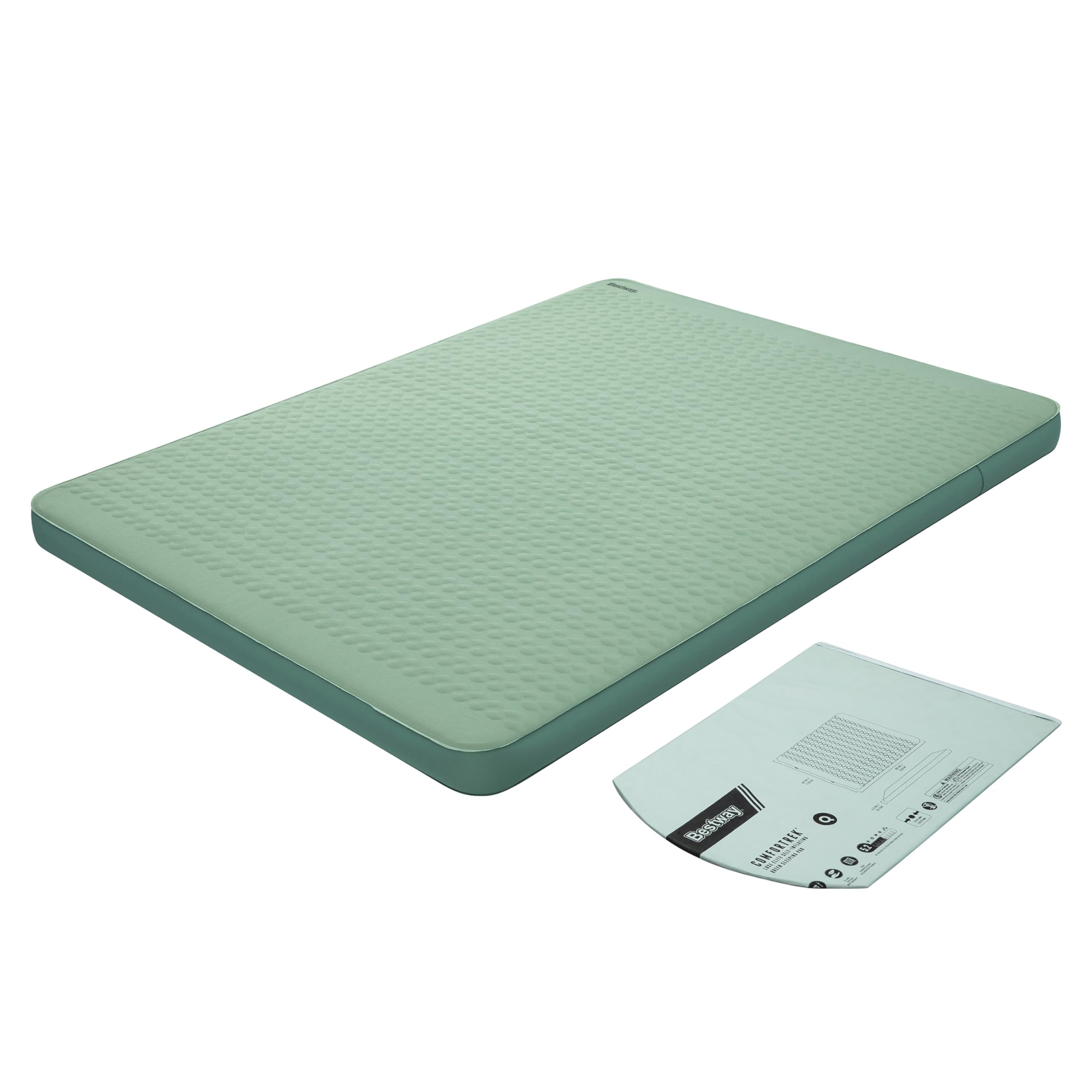 Bestway Selbstaufblasende Doppel-Isomatte ComfortTrek 202,5 x 153 x 11 cm für 2 Personen, Campingmatte mit hohem R-Wert 5,2, Dicke Luftmatratze für Outdoor & Kalte Nächte