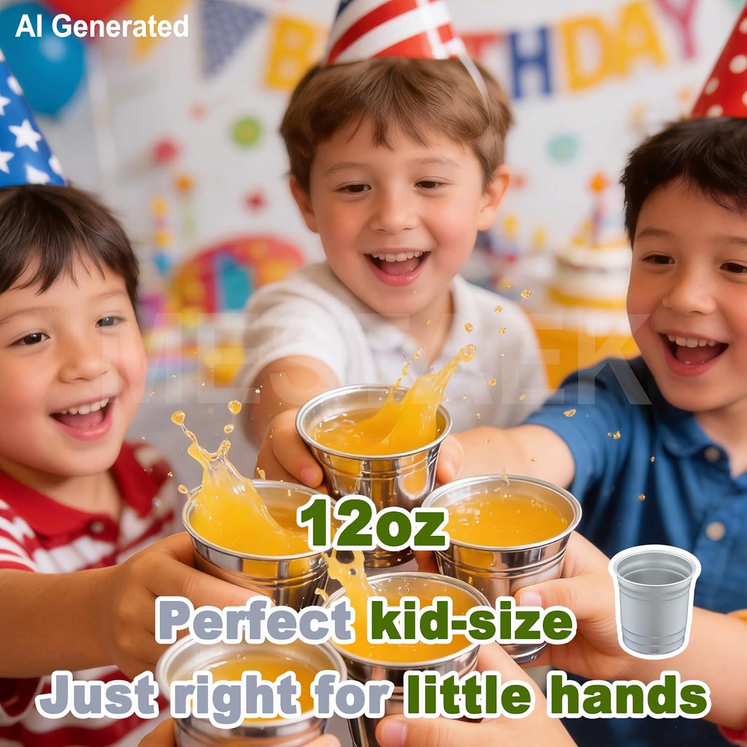 12oz Aluminum Party Cups, 30 Pack, Reusable Drink Cups | Reusable Aluminum, Hot & Cold Drink Use, Recyclable, Durable Design, Ideal for Parties and Outdoor Events