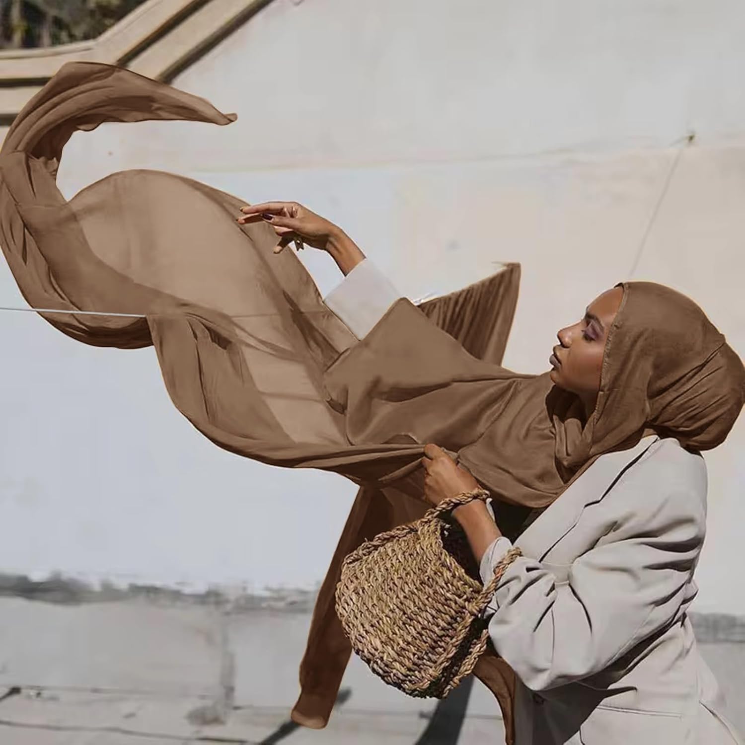 Viscose Hijab Scarf for Women Muslim Cotton Jersey Hijab Fashion Long Scarf Shawls - Image 7