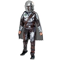 Rubies Costume Mandalorian, Costume per Bambini, Ideale per Halloween, Carnevale e Feste in Maschera, Comprende Tuta con Armatura Imbottita, Mantello e Maschera