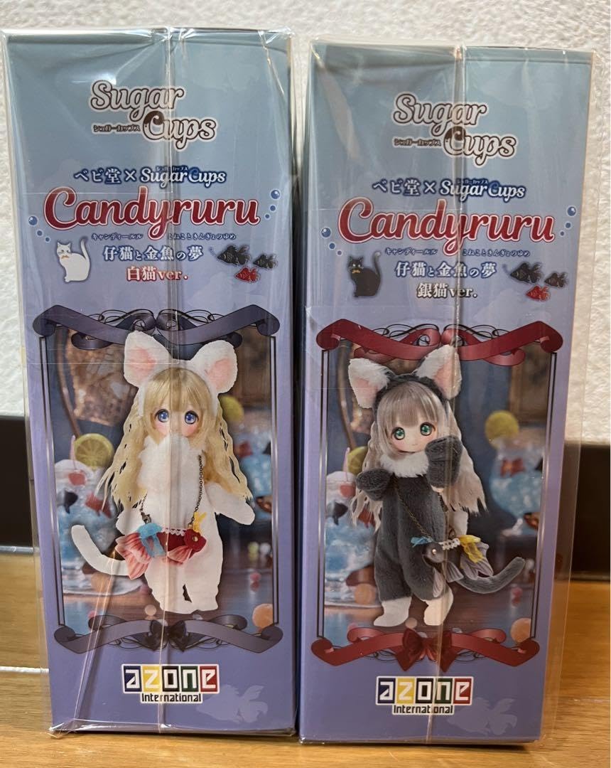 Amazon.co.jp: 防水丁寧梱包 新 キャンディールル 仔猫と金魚の夢 白猫 