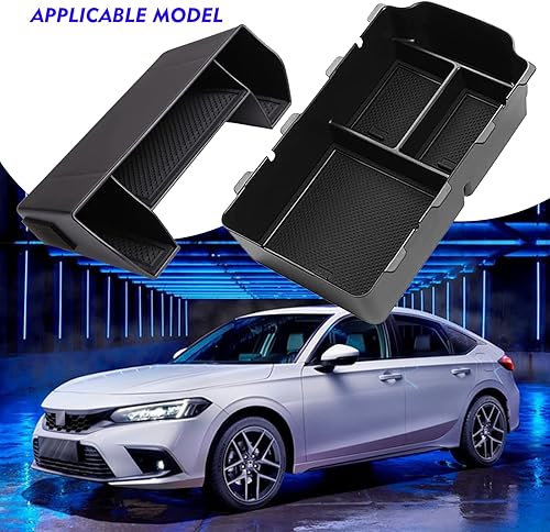 Miniatura 8 de Bandeja organizadora de consola central Civic 2024 2025 para Honda Civic 2023 2022 11ª generación Sedan Hatchback LX EX Sport 2022 Accesorios Civic
