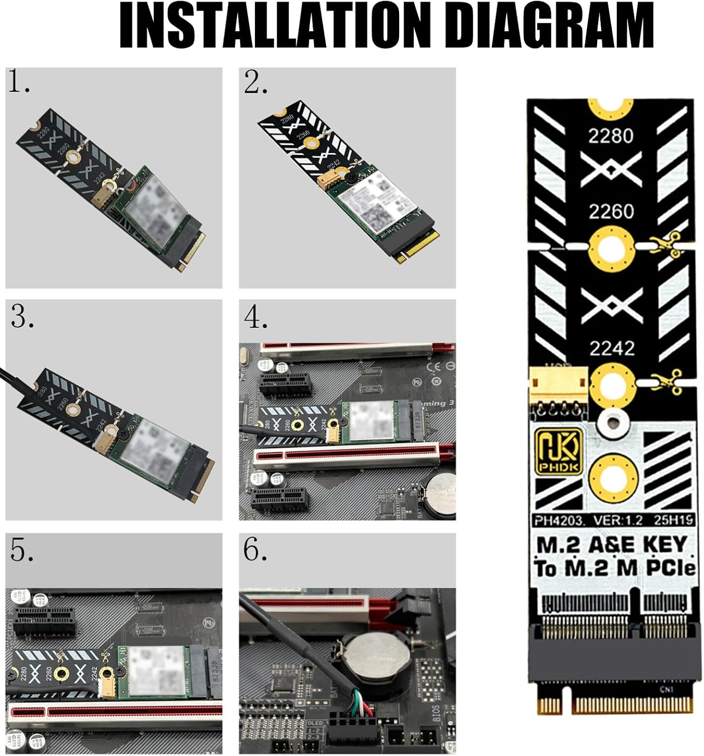 Economical Upgraded Adapter from A+E to M for Old Computers to Access Latest WiFi Technology Cost Effective Upgrade